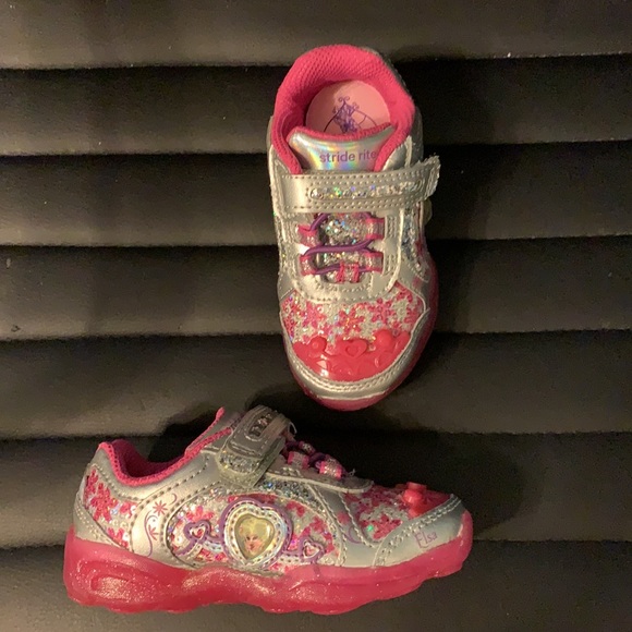 New in box stride rite frozen light up shoes - sz 6.5 - Picture 5 of 5